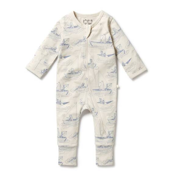 WILSON + FRENCHY Other - NEW WILSON + FRENCHY kid's organic jumpsuit in sail away